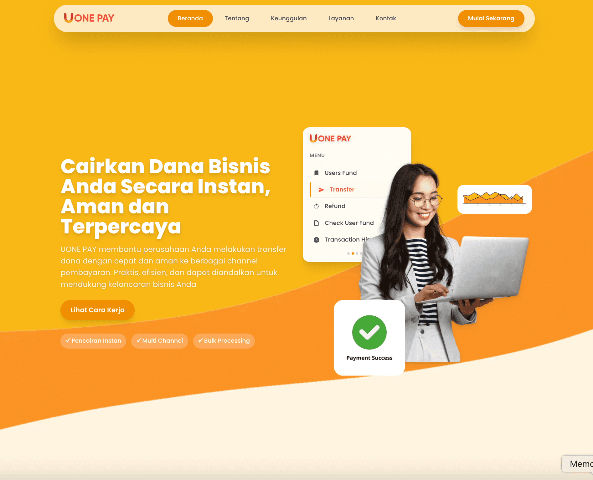 Landing Page UONEPAY